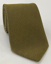 Dark Gold with a touch of Green Mulberrywood Weave Silk Tie MWT-17